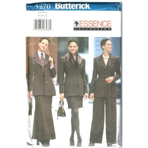 Butterick Sewing Pattern 5270 Jacket Skirt Pants Career Size 8-12 - Picture 1 of 2